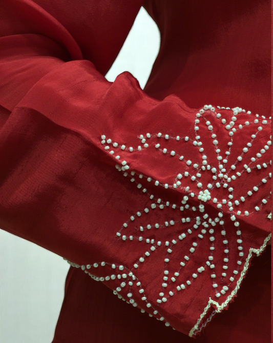 Ethnic Wear Pure Crepe Cord Set