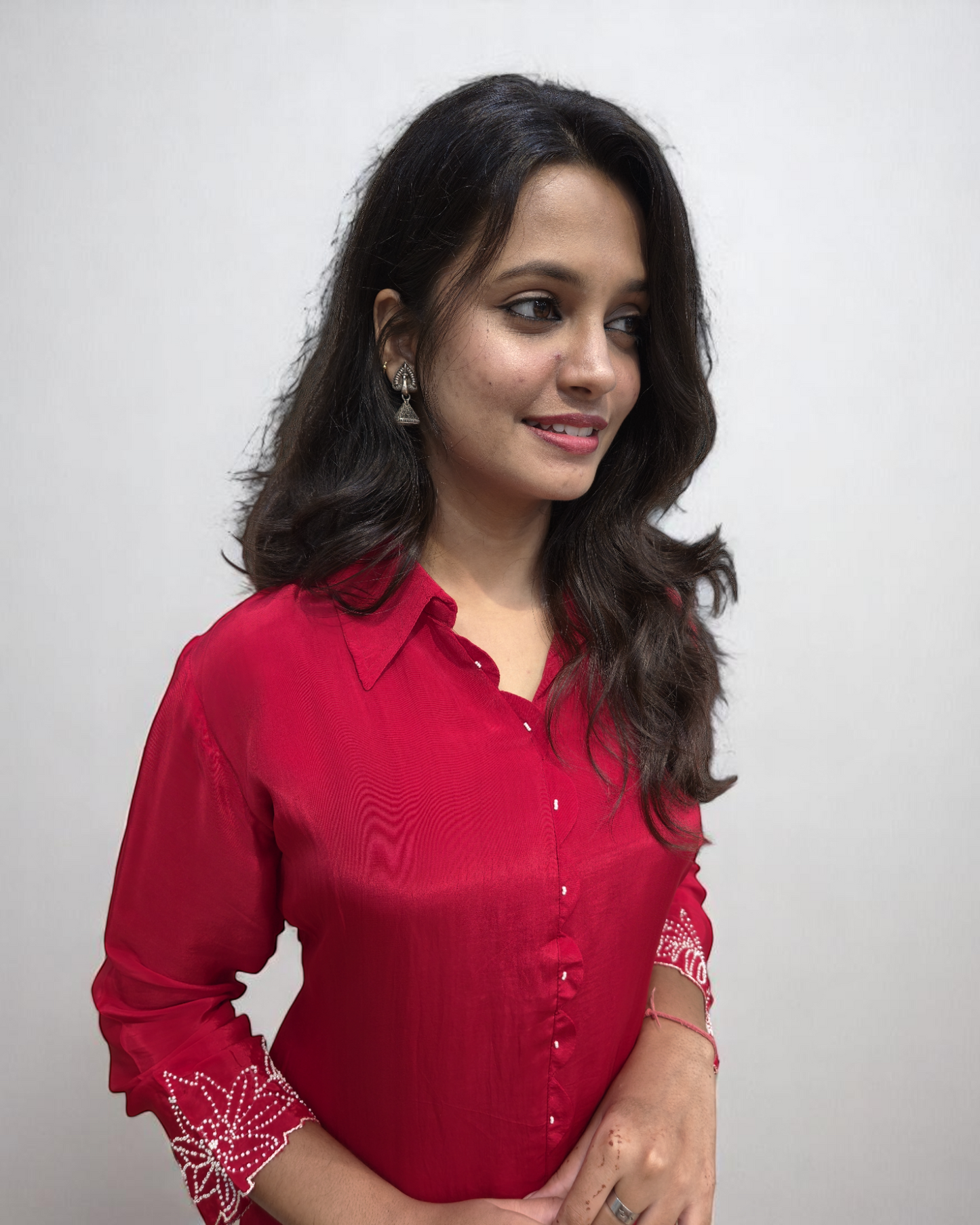 Ethnic Wear Pure Crepe Cord Set