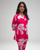 Pure Cotton Printed Summer Cord Set for Women – Pink