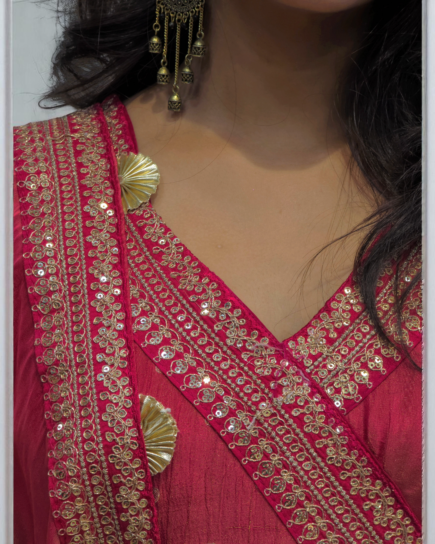 Red Anarkali Suit Set – Festive Wear for Women