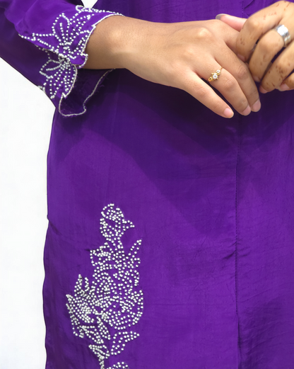 Ethnic Wear Pure Crepe Cord Set