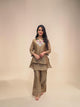 Designer Handwork Designer Co-Ord Set - Brown
