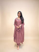Dusty Mauve Designer Kurta Set with Dupatta