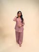 Designer Dusty Pink Ethnic Cord Set