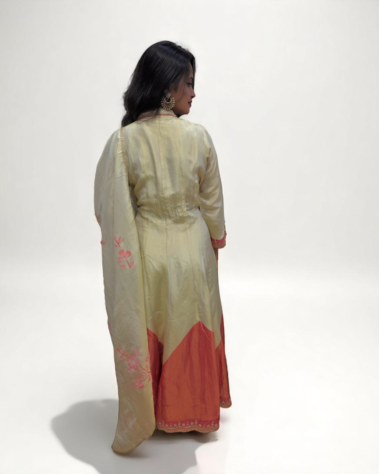 White Anarkali Suit Set - Festive Wear For Women