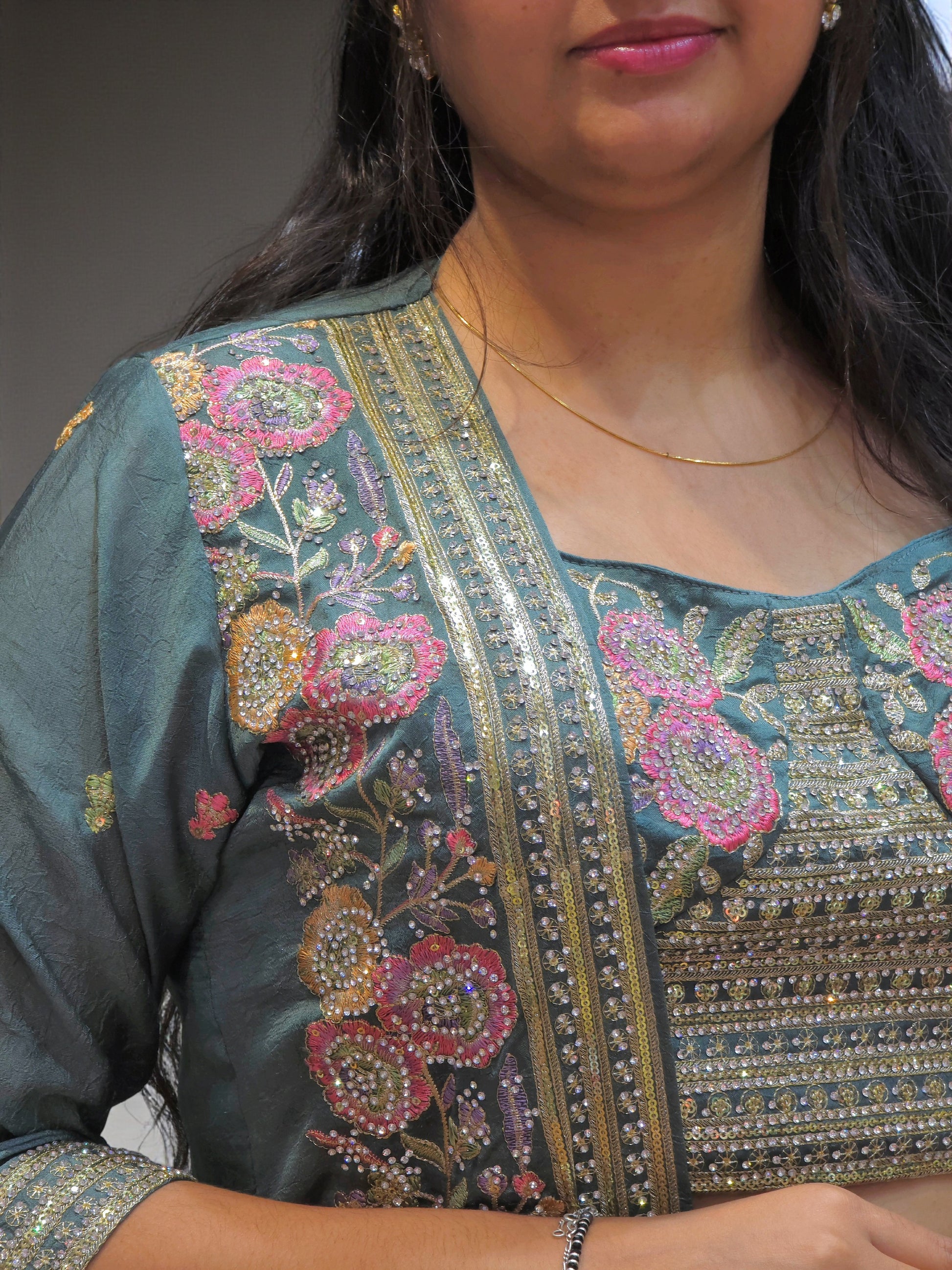 Festive indo western dhoti skirt dress set