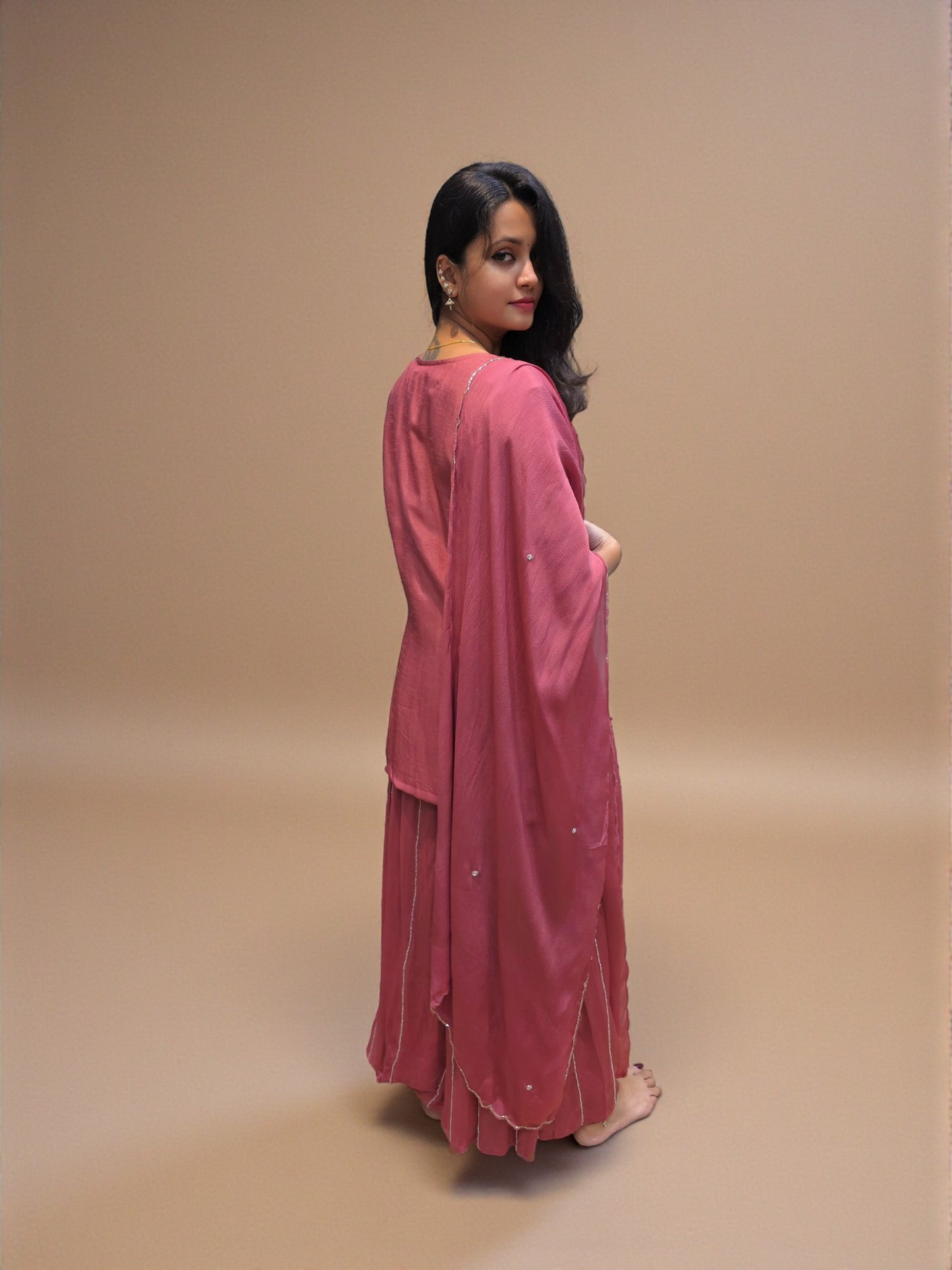 Premium hand embroidered zardozi palazzo suit – Ambika Boutique