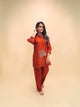 Designer Rust Orange Cotton Co-Ord Set