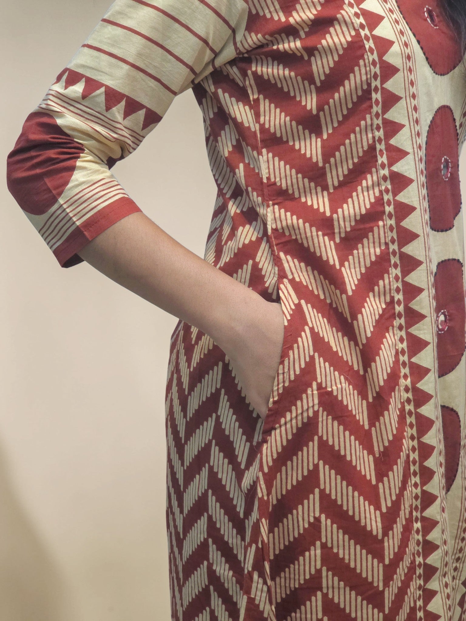 Stylish printed kurta set with dupatta for festive wear
