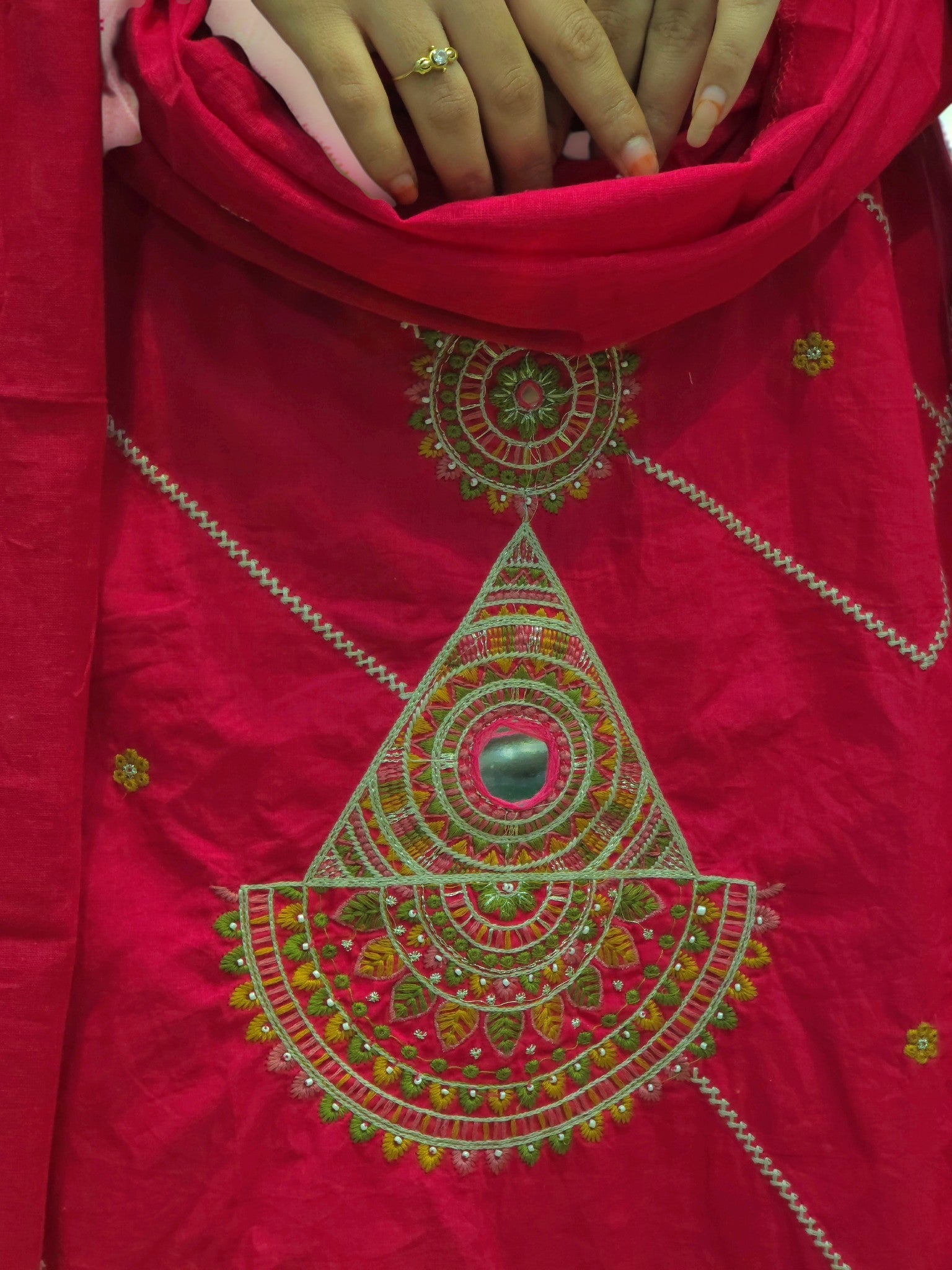 Traditional pink kurta set with dupatta comfortable ethnic wear