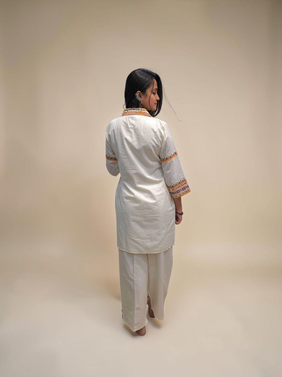 Premium designer cotton two piece cord set for women