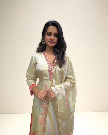 White Anarkali Suit Set - Festive Wear For Women