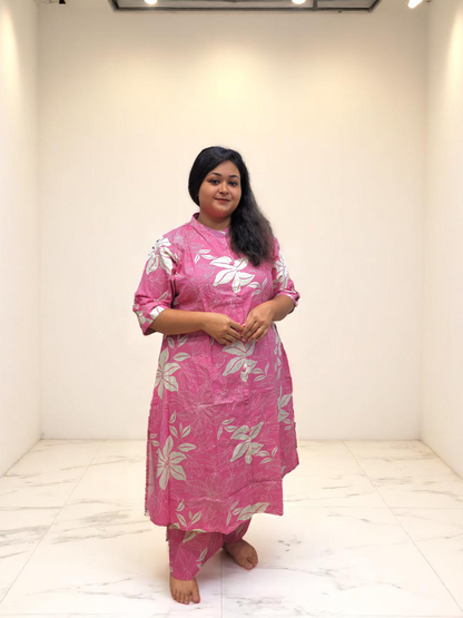 Printed Flex Cotton Kurta Palazzo Set