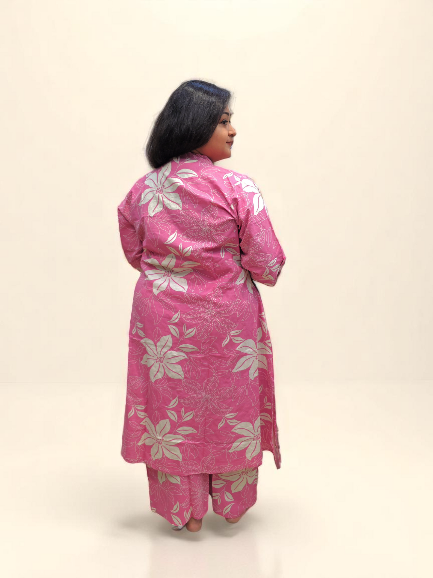 Printed Flex Cotton Kurta Palazzo Set