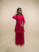 Elegant Handwork Cord Set - Fuchsia Pink