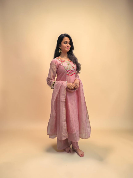 Alia Designer Pink Ethnic Suit with Dupatta