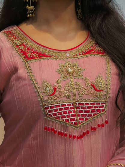Alia Designer Pink Ethnic Suit with Dupatta