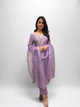 Pure Shimmer Tissue Handwork Kurta Set - Moff