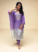 Designer Ombre Kaftan Set - Purple